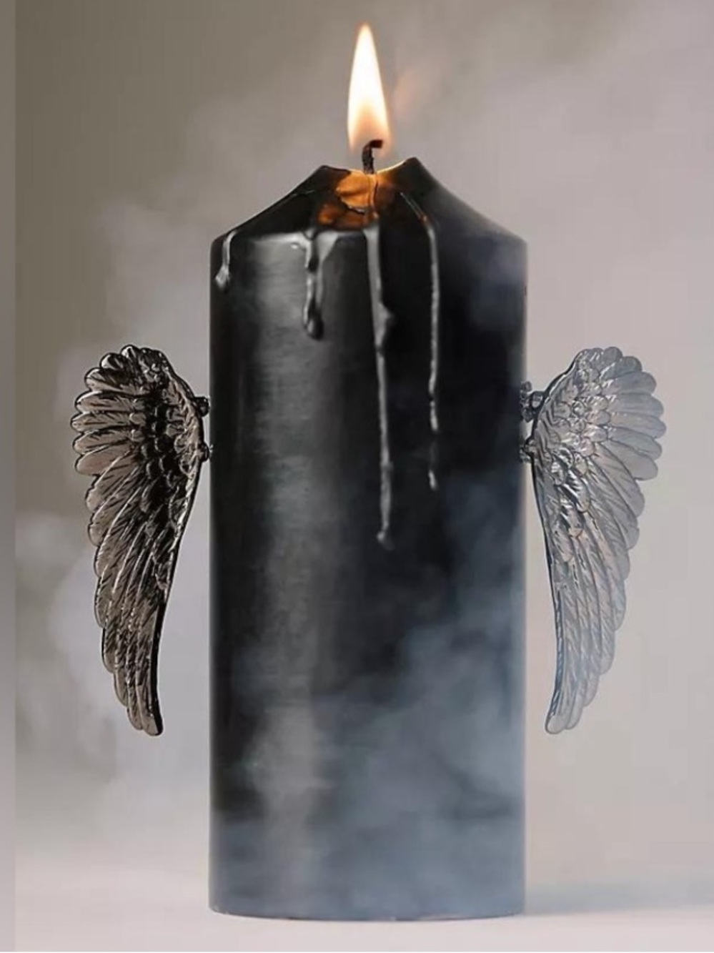 ANTHROPOLOGIE NWT 2pc wings Halloween candle charms -black